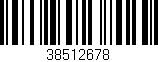 Código de barras (EAN, GTIN, SKU, ISBN): '38512678'