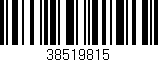Código de barras (EAN, GTIN, SKU, ISBN): '38519815'
