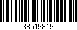 Código de barras (EAN, GTIN, SKU, ISBN): '38519819'