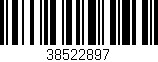 Código de barras (EAN, GTIN, SKU, ISBN): '38522897'
