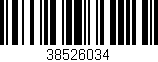 Código de barras (EAN, GTIN, SKU, ISBN): '38526034'