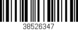 Código de barras (EAN, GTIN, SKU, ISBN): '38526347'