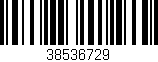 Código de barras (EAN, GTIN, SKU, ISBN): '38536729'
