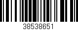 Código de barras (EAN, GTIN, SKU, ISBN): '38538651'
