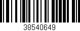 Código de barras (EAN, GTIN, SKU, ISBN): '38540649'