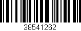 Código de barras (EAN, GTIN, SKU, ISBN): '38541262'