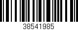Código de barras (EAN, GTIN, SKU, ISBN): '38541985'