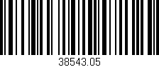 Código de barras (EAN, GTIN, SKU, ISBN): '38543.05'