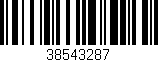 Código de barras (EAN, GTIN, SKU, ISBN): '38543287'