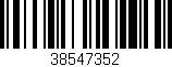 Código de barras (EAN, GTIN, SKU, ISBN): '38547352'