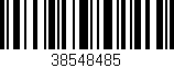 Código de barras (EAN, GTIN, SKU, ISBN): '38548485'
