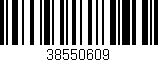 Código de barras (EAN, GTIN, SKU, ISBN): '38550609'