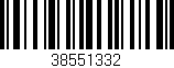 Código de barras (EAN, GTIN, SKU, ISBN): '38551332'