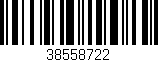 Código de barras (EAN, GTIN, SKU, ISBN): '38558722'