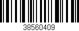 Código de barras (EAN, GTIN, SKU, ISBN): '38560409'