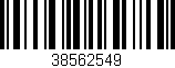 Código de barras (EAN, GTIN, SKU, ISBN): '38562549'