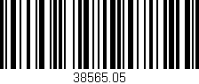Código de barras (EAN, GTIN, SKU, ISBN): '38565.05'