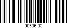 Código de barras (EAN, GTIN, SKU, ISBN): '38566.03'
