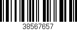 Código de barras (EAN, GTIN, SKU, ISBN): '38567657'
