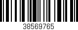Código de barras (EAN, GTIN, SKU, ISBN): '38569765'