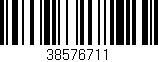 Código de barras (EAN, GTIN, SKU, ISBN): '38576711'