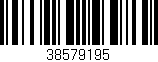 Código de barras (EAN, GTIN, SKU, ISBN): '38579195'