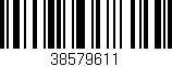 Código de barras (EAN, GTIN, SKU, ISBN): '38579611'