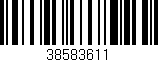Código de barras (EAN, GTIN, SKU, ISBN): '38583611'