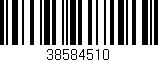 Código de barras (EAN, GTIN, SKU, ISBN): '38584510'