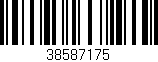 Código de barras (EAN, GTIN, SKU, ISBN): '38587175'