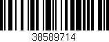 Código de barras (EAN, GTIN, SKU, ISBN): '38589714'