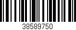 Código de barras (EAN, GTIN, SKU, ISBN): '38589750'