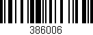 Código de barras (EAN, GTIN, SKU, ISBN): '386006'