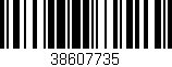 Código de barras (EAN, GTIN, SKU, ISBN): '38607735'