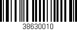 Código de barras (EAN, GTIN, SKU, ISBN): '38630010'