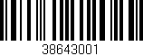 Código de barras (EAN, GTIN, SKU, ISBN): '38643001'
