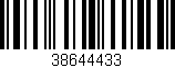 Código de barras (EAN, GTIN, SKU, ISBN): '38644433'
