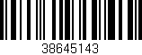 Código de barras (EAN, GTIN, SKU, ISBN): '38645143'
