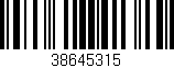 Código de barras (EAN, GTIN, SKU, ISBN): '38645315'