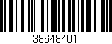 Código de barras (EAN, GTIN, SKU, ISBN): '38648401'