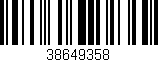 Código de barras (EAN, GTIN, SKU, ISBN): '38649358'