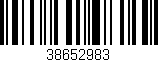 Código de barras (EAN, GTIN, SKU, ISBN): '38652983'
