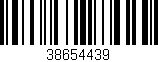 Código de barras (EAN, GTIN, SKU, ISBN): '38654439'
