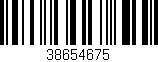 Código de barras (EAN, GTIN, SKU, ISBN): '38654675'