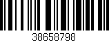 Código de barras (EAN, GTIN, SKU, ISBN): '38658798'
