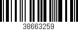 Código de barras (EAN, GTIN, SKU, ISBN): '38663259'
