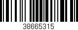 Código de barras (EAN, GTIN, SKU, ISBN): '38665315'