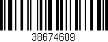 Código de barras (EAN, GTIN, SKU, ISBN): '38674609'
