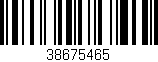 Código de barras (EAN, GTIN, SKU, ISBN): '38675465'