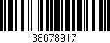 Código de barras (EAN, GTIN, SKU, ISBN): '38678917'